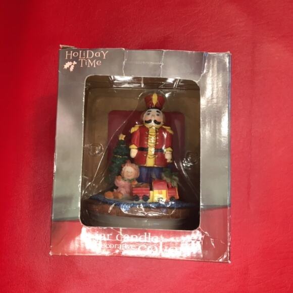 HOLIDAY TIME Christmas Candle Jar Cover Decorative Top - Picture 5 of 5